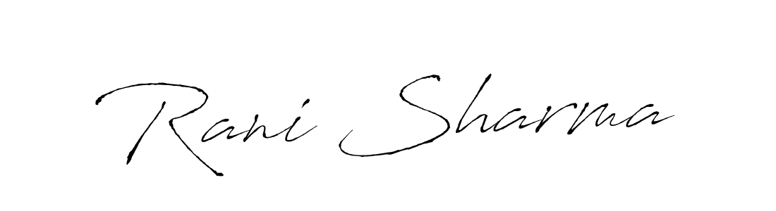 Once you've used our free online signature maker to create your best signature Antro_Vectra style, it's time to enjoy all of the benefits that Rani Sharma name signing documents. Rani Sharma signature style 6 images and pictures png