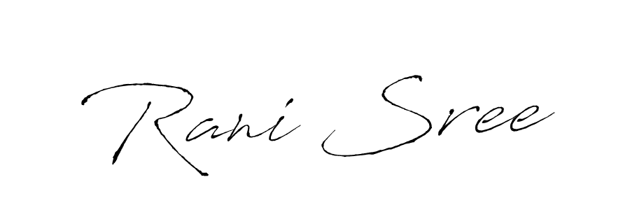 Create a beautiful signature design for name Rani Sree. With this signature (Antro_Vectra) fonts, you can make a handwritten signature for free. Rani Sree signature style 6 images and pictures png