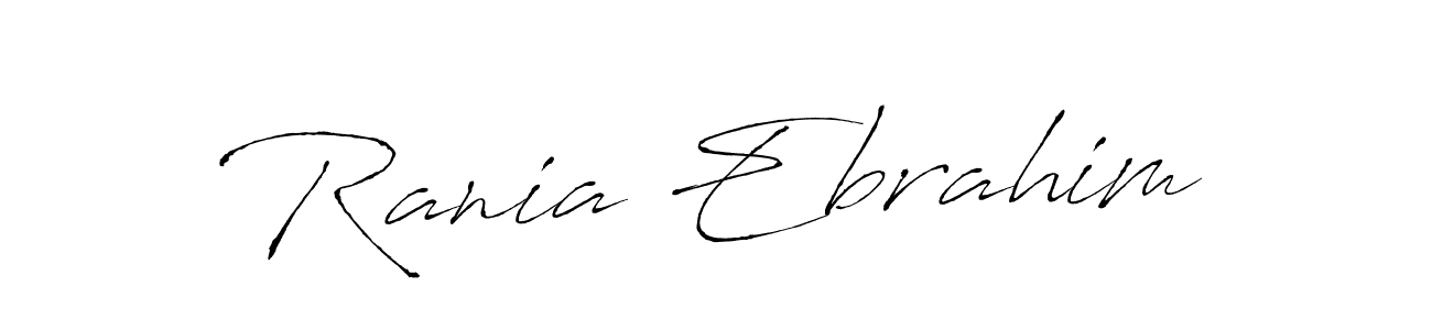 How to make Rania Ebrahim signature? Antro_Vectra is a professional autograph style. Create handwritten signature for Rania Ebrahim name. Rania Ebrahim signature style 6 images and pictures png