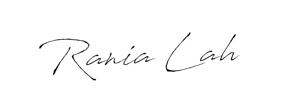 Use a signature maker to create a handwritten signature online. With this signature software, you can design (Antro_Vectra) your own signature for name Rania Lah. Rania Lah signature style 6 images and pictures png