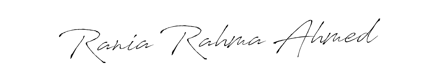 Design your own signature with our free online signature maker. With this signature software, you can create a handwritten (Antro_Vectra) signature for name Rania Rahma Ahmed. Rania Rahma Ahmed signature style 6 images and pictures png