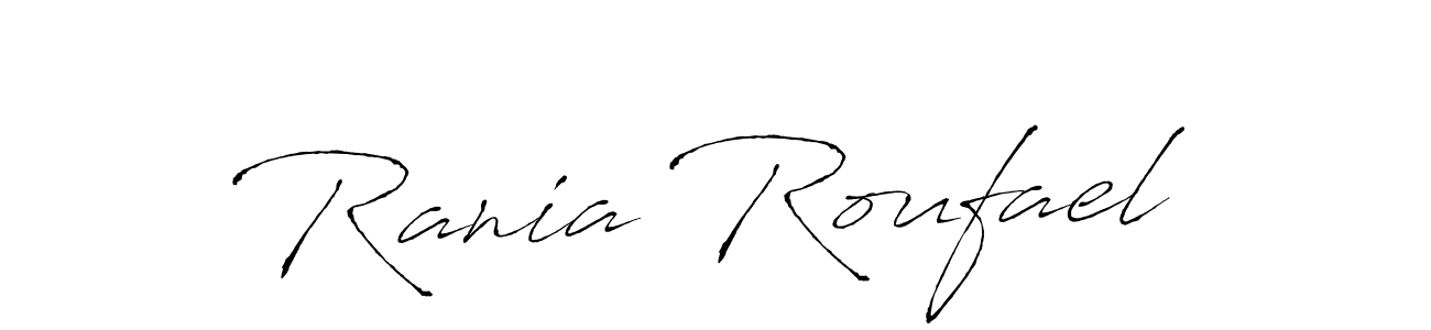 Make a short Rania Roufael signature style. Manage your documents anywhere anytime using Antro_Vectra. Create and add eSignatures, submit forms, share and send files easily. Rania Roufael signature style 6 images and pictures png