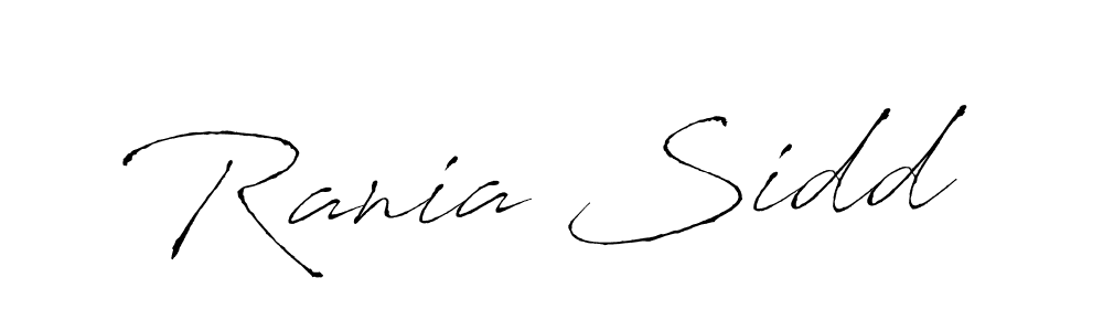 if you are searching for the best signature style for your name Rania Sidd. so please give up your signature search. here we have designed multiple signature styles  using Antro_Vectra. Rania Sidd signature style 6 images and pictures png