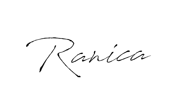 How to make Ranica signature? Antro_Vectra is a professional autograph style. Create handwritten signature for Ranica name. Ranica signature style 6 images and pictures png