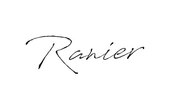 Ranier stylish signature style. Best Handwritten Sign (Antro_Vectra) for my name. Handwritten Signature Collection Ideas for my name Ranier. Ranier signature style 6 images and pictures png