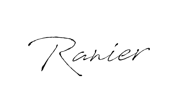 Ranier stylish signature style. Best Handwritten Sign (Antro_Vectra) for my name. Handwritten Signature Collection Ideas for my name Ranier. Ranier signature style 6 images and pictures png