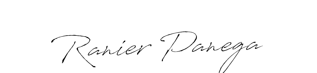 The best way (Antro_Vectra) to make a short signature is to pick only two or three words in your name. The name Ranier Panega include a total of six letters. For converting this name. Ranier Panega signature style 6 images and pictures png