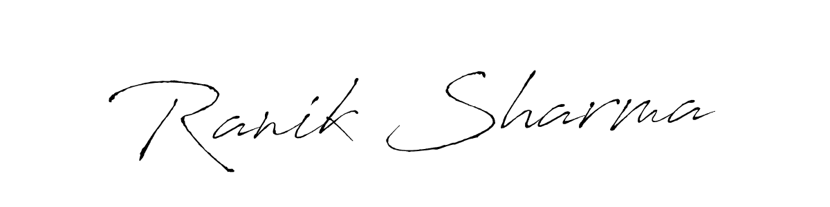 How to Draw Ranik Sharma signature style? Antro_Vectra is a latest design signature styles for name Ranik Sharma. Ranik Sharma signature style 6 images and pictures png