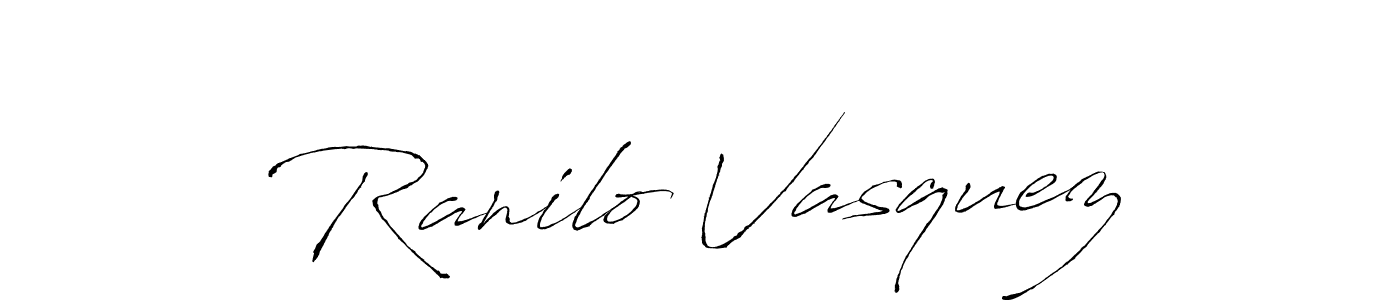 Make a beautiful signature design for name Ranilo Vasquez. With this signature (Antro_Vectra) style, you can create a handwritten signature for free. Ranilo Vasquez signature style 6 images and pictures png