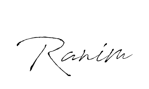 The best way (Antro_Vectra) to make a short signature is to pick only two or three words in your name. The name Ranim include a total of six letters. For converting this name. Ranim signature style 6 images and pictures png