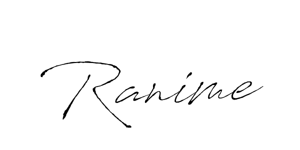 Use a signature maker to create a handwritten signature online. With this signature software, you can design (Antro_Vectra) your own signature for name Ranime. Ranime signature style 6 images and pictures png
