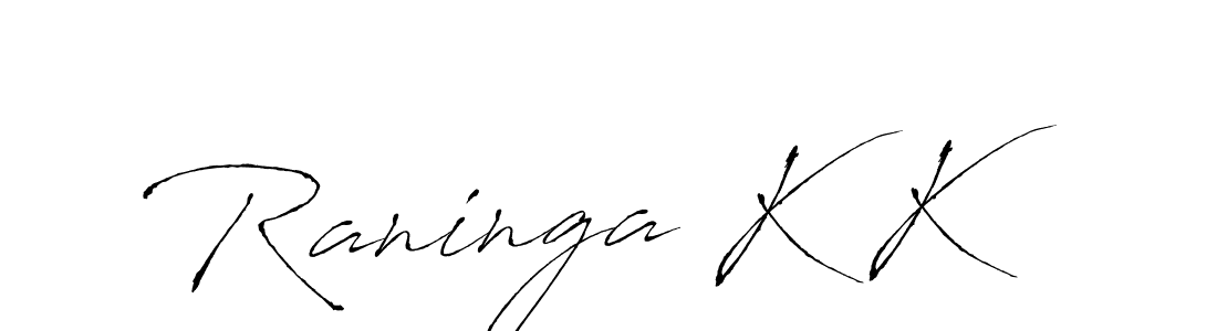 Create a beautiful signature design for name Raninga K K. With this signature (Antro_Vectra) fonts, you can make a handwritten signature for free. Raninga K K signature style 6 images and pictures png