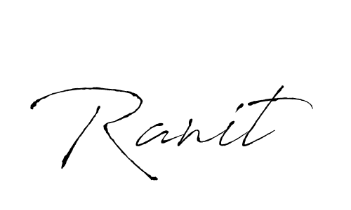 Use a signature maker to create a handwritten signature online. With this signature software, you can design (Antro_Vectra) your own signature for name Ranit. Ranit signature style 6 images and pictures png