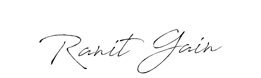 You should practise on your own different ways (Antro_Vectra) to write your name (Ranit Gain) in signature. don't let someone else do it for you. Ranit Gain signature style 6 images and pictures png