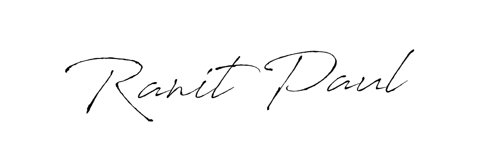 Also we have Ranit Paul name is the best signature style. Create professional handwritten signature collection using Antro_Vectra autograph style. Ranit Paul signature style 6 images and pictures png