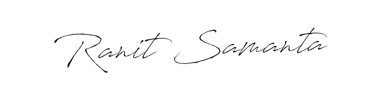 Ranit Samanta stylish signature style. Best Handwritten Sign (Antro_Vectra) for my name. Handwritten Signature Collection Ideas for my name Ranit Samanta. Ranit Samanta signature style 6 images and pictures png