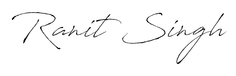 Discover the perfect balance of readability and style for Ranit Singh with Antro_Vectra font. Create your dream signature today. Ranit Singh signature style 6 images and pictures png