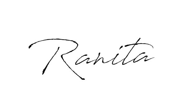 How to make Ranita signature? Antro_Vectra is a professional autograph style. Create handwritten signature for Ranita name. Ranita signature style 6 images and pictures png