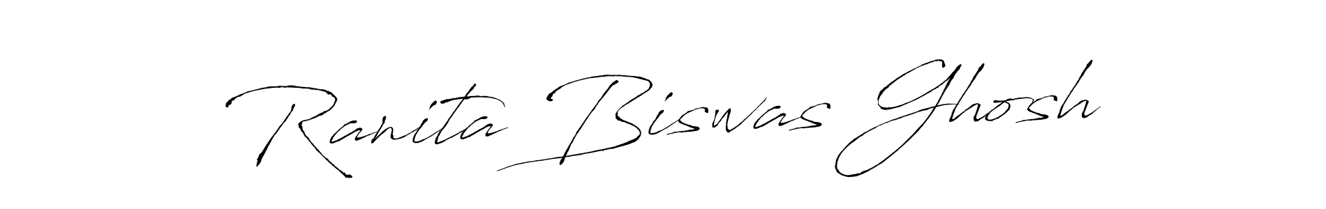 Antro_Vectra is a professional signature style that is perfect for those who want to add a touch of class to their signature. It is also a great choice for those who want to make their signature more unique. Get Ranita Biswas Ghosh name to fancy signature for free. Ranita Biswas Ghosh signature style 6 images and pictures png