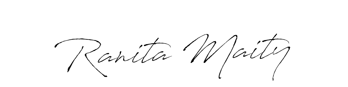 How to make Ranita Maity signature? Antro_Vectra is a professional autograph style. Create handwritten signature for Ranita Maity name. Ranita Maity signature style 6 images and pictures png