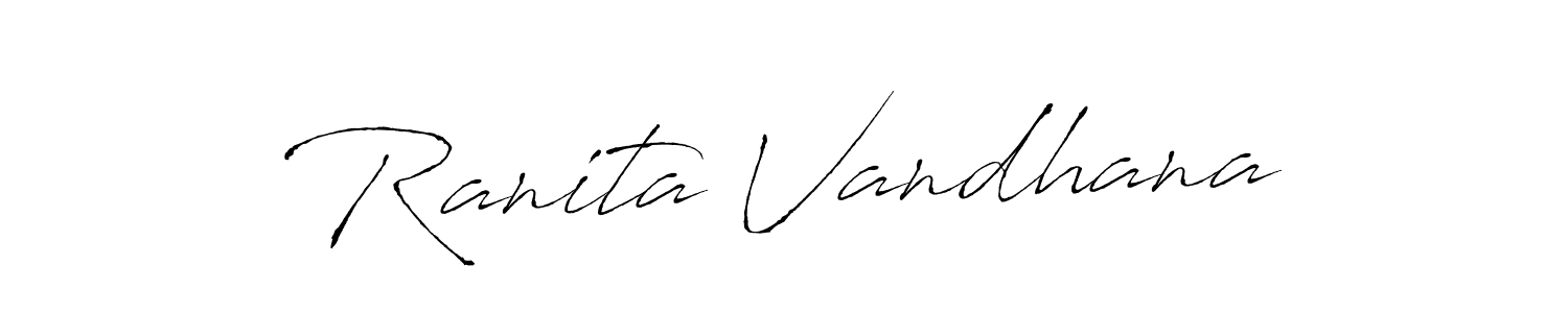 You can use this online signature creator to create a handwritten signature for the name Ranita Vandhana. This is the best online autograph maker. Ranita Vandhana signature style 6 images and pictures png