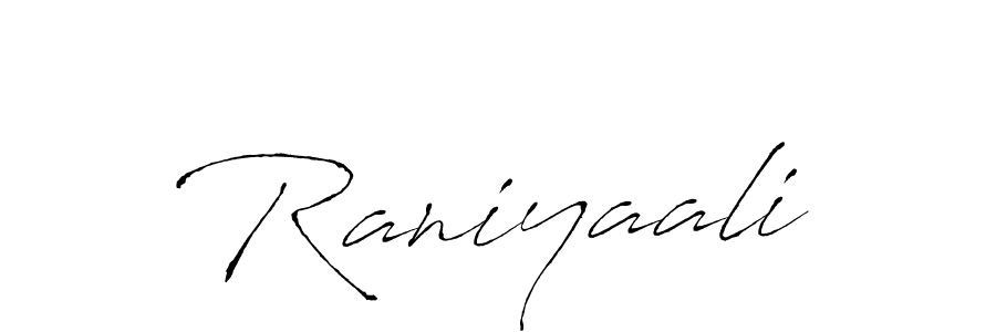 Design your own signature with our free online signature maker. With this signature software, you can create a handwritten (Antro_Vectra) signature for name Raniyaali. Raniyaali signature style 6 images and pictures png