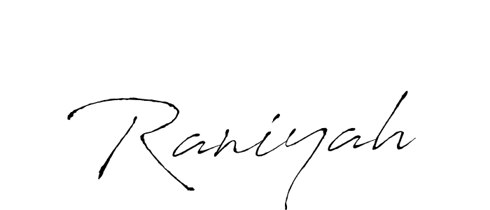 Also we have Raniyah name is the best signature style. Create professional handwritten signature collection using Antro_Vectra autograph style. Raniyah signature style 6 images and pictures png