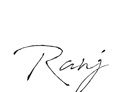 How to make Ranj name signature. Use Antro_Vectra style for creating short signs online. This is the latest handwritten sign. Ranj signature style 6 images and pictures png