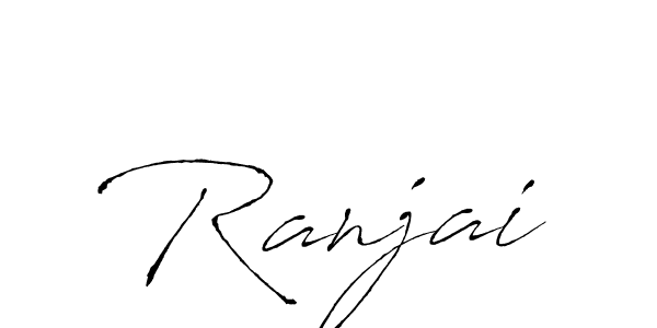 How to make Ranjai signature? Antro_Vectra is a professional autograph style. Create handwritten signature for Ranjai name. Ranjai signature style 6 images and pictures png