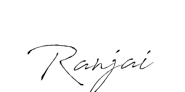 You should practise on your own different ways (Antro_Vectra) to write your name (Ranjai) in signature. don't let someone else do it for you. Ranjai signature style 6 images and pictures png