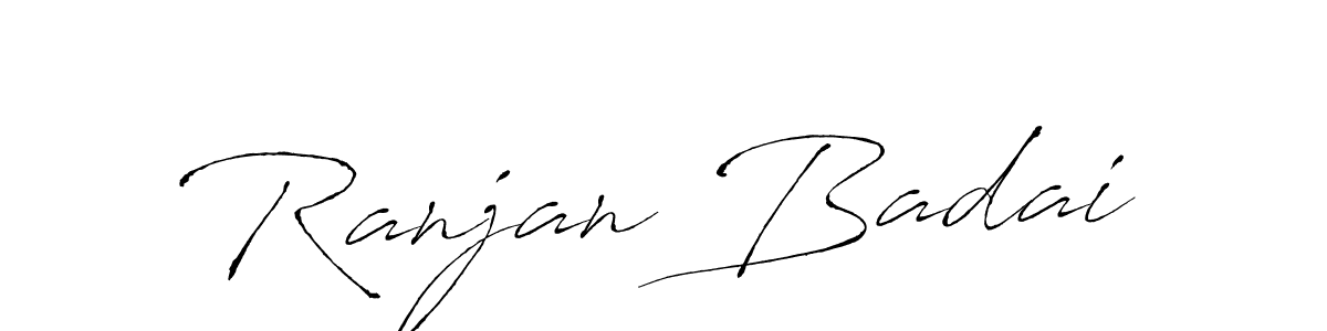 Create a beautiful signature design for name Ranjan Badai. With this signature (Antro_Vectra) fonts, you can make a handwritten signature for free. Ranjan Badai signature style 6 images and pictures png