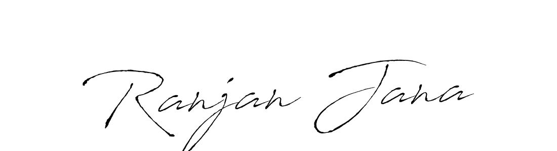 The best way (Antro_Vectra) to make a short signature is to pick only two or three words in your name. The name Ranjan Jana include a total of six letters. For converting this name. Ranjan Jana signature style 6 images and pictures png