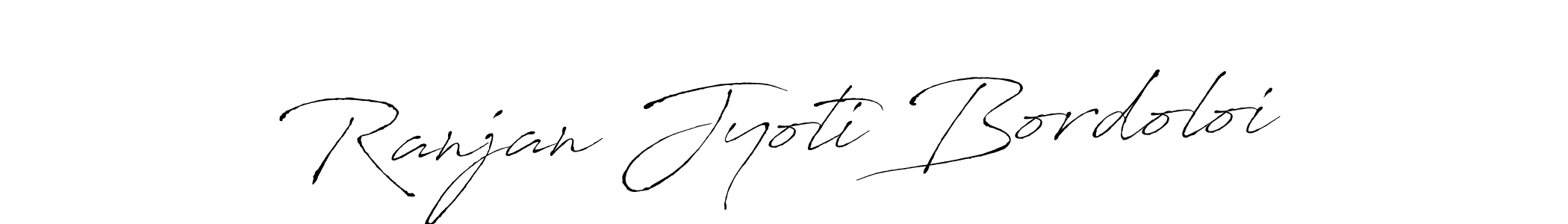 Use a signature maker to create a handwritten signature online. With this signature software, you can design (Antro_Vectra) your own signature for name Ranjan Jyoti Bordoloi. Ranjan Jyoti Bordoloi signature style 6 images and pictures png