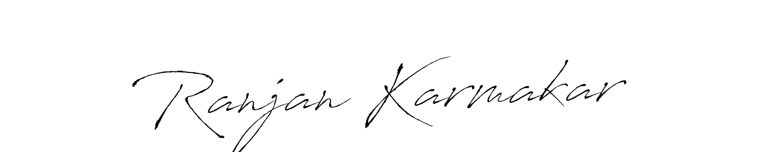 Create a beautiful signature design for name Ranjan Karmakar. With this signature (Antro_Vectra) fonts, you can make a handwritten signature for free. Ranjan Karmakar signature style 6 images and pictures png