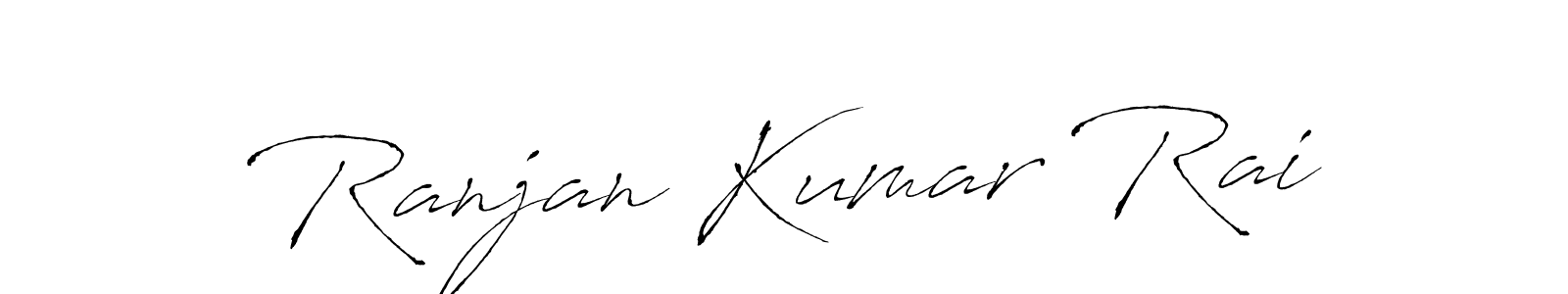 Create a beautiful signature design for name Ranjan Kumar Rai. With this signature (Antro_Vectra) fonts, you can make a handwritten signature for free. Ranjan Kumar Rai signature style 6 images and pictures png