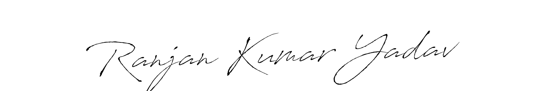 Design your own signature with our free online signature maker. With this signature software, you can create a handwritten (Antro_Vectra) signature for name Ranjan Kumar Yadav. Ranjan Kumar Yadav signature style 6 images and pictures png