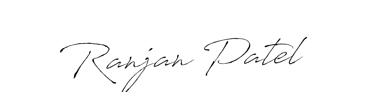 The best way (Antro_Vectra) to make a short signature is to pick only two or three words in your name. The name Ranjan Patel include a total of six letters. For converting this name. Ranjan Patel signature style 6 images and pictures png