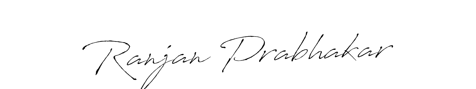 Design your own signature with our free online signature maker. With this signature software, you can create a handwritten (Antro_Vectra) signature for name Ranjan Prabhakar. Ranjan Prabhakar signature style 6 images and pictures png