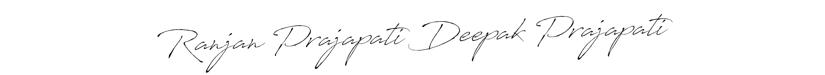 Also You can easily find your signature by using the search form. We will create Ranjan Prajapati Deepak Prajapati name handwritten signature images for you free of cost using Antro_Vectra sign style. Ranjan Prajapati Deepak Prajapati signature style 6 images and pictures png