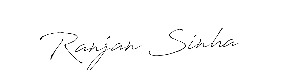 Design your own signature with our free online signature maker. With this signature software, you can create a handwritten (Antro_Vectra) signature for name Ranjan Sinha. Ranjan Sinha signature style 6 images and pictures png