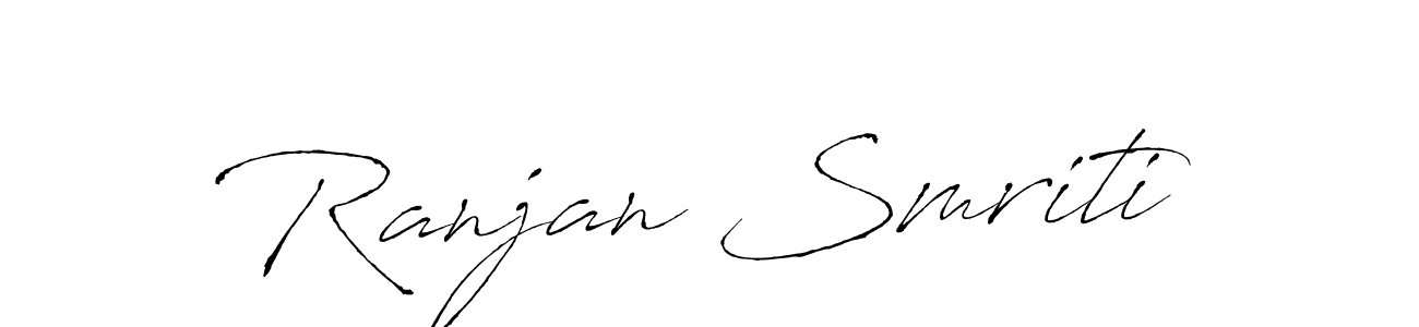 Create a beautiful signature design for name Ranjan Smriti. With this signature (Antro_Vectra) fonts, you can make a handwritten signature for free. Ranjan Smriti signature style 6 images and pictures png