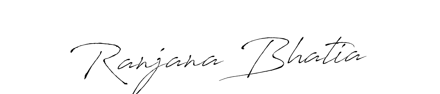 Design your own signature with our free online signature maker. With this signature software, you can create a handwritten (Antro_Vectra) signature for name Ranjana Bhatia. Ranjana Bhatia signature style 6 images and pictures png