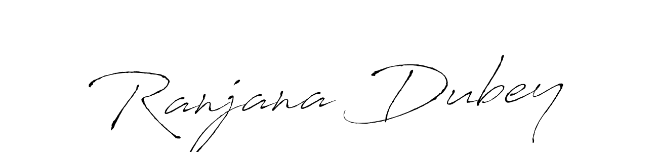 How to make Ranjana Dubey name signature. Use Antro_Vectra style for creating short signs online. This is the latest handwritten sign. Ranjana Dubey signature style 6 images and pictures png