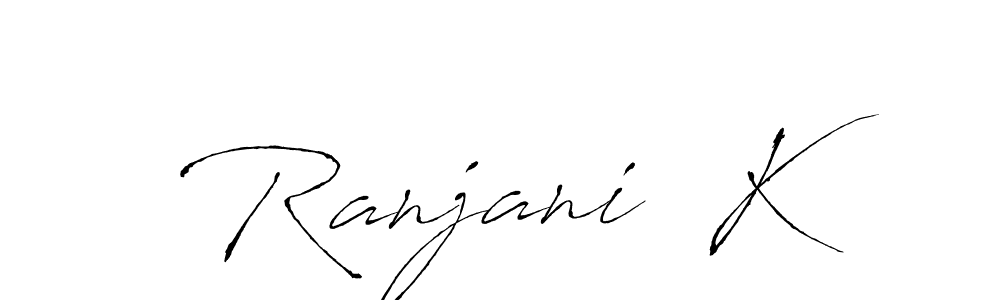 if you are searching for the best signature style for your name Ranjani  K. so please give up your signature search. here we have designed multiple signature styles  using Antro_Vectra. Ranjani  K signature style 6 images and pictures png