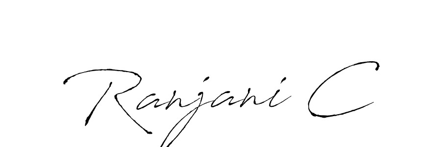 Ranjani C stylish signature style. Best Handwritten Sign (Antro_Vectra) for my name. Handwritten Signature Collection Ideas for my name Ranjani C. Ranjani C signature style 6 images and pictures png