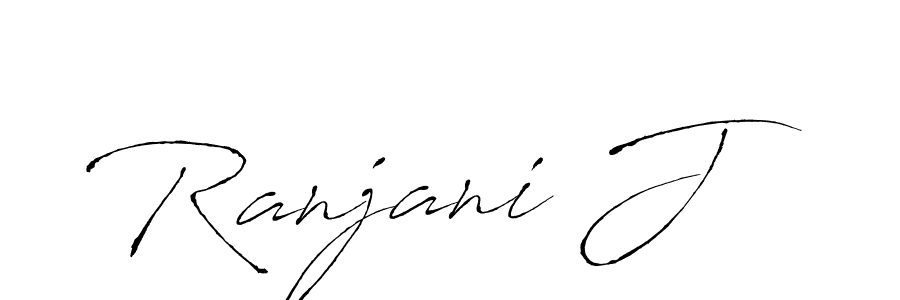 How to make Ranjani J name signature. Use Antro_Vectra style for creating short signs online. This is the latest handwritten sign. Ranjani J signature style 6 images and pictures png