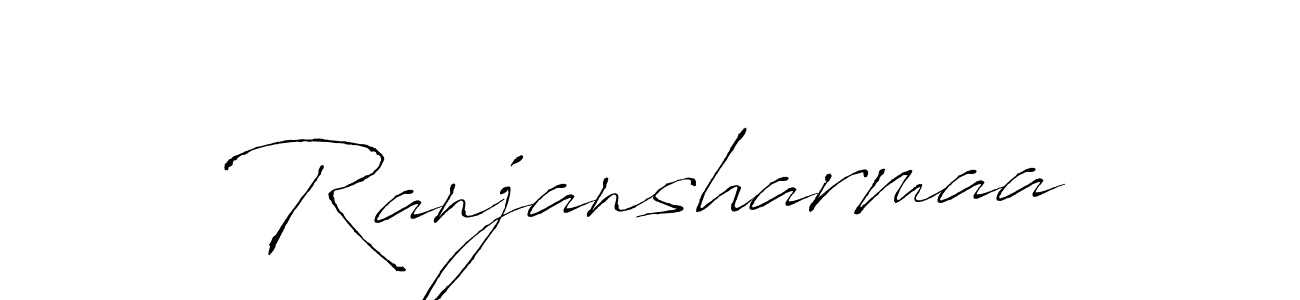 Create a beautiful signature design for name Ranjansharmaa. With this signature (Antro_Vectra) fonts, you can make a handwritten signature for free. Ranjansharmaa signature style 6 images and pictures png