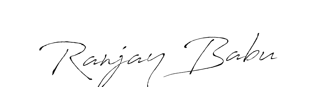 Ranjay Babu stylish signature style. Best Handwritten Sign (Antro_Vectra) for my name. Handwritten Signature Collection Ideas for my name Ranjay Babu. Ranjay Babu signature style 6 images and pictures png