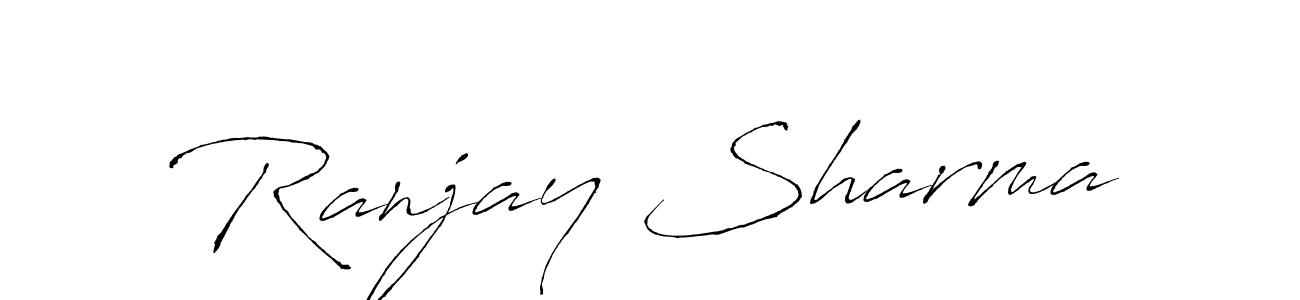 Use a signature maker to create a handwritten signature online. With this signature software, you can design (Antro_Vectra) your own signature for name Ranjay Sharma. Ranjay Sharma signature style 6 images and pictures png