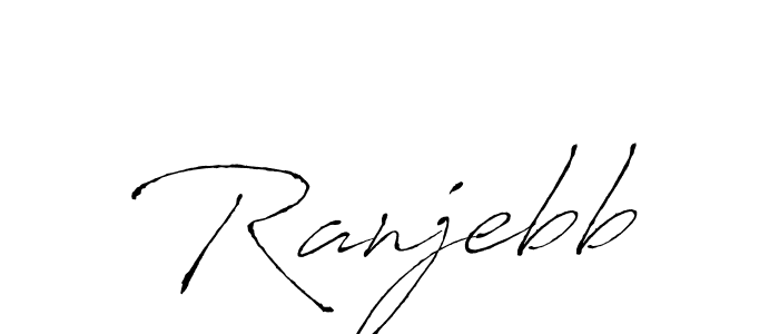 How to make Ranjebb name signature. Use Antro_Vectra style for creating short signs online. This is the latest handwritten sign. Ranjebb signature style 6 images and pictures png